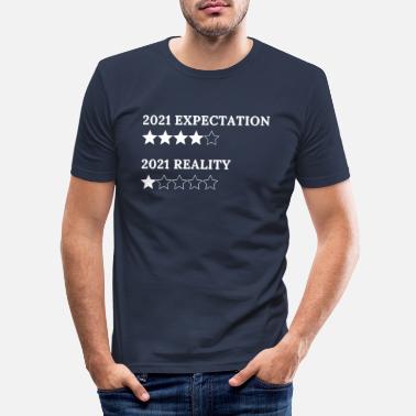 Odotus Odotus vs. todellisuus - Miesten slim fit t-paita