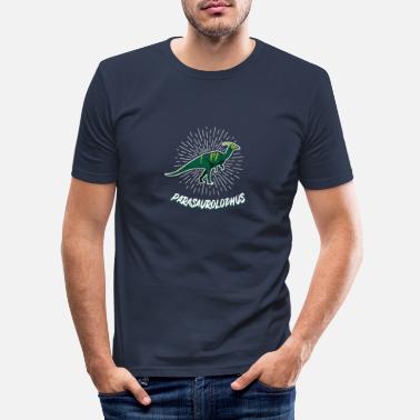 Kritt Perioden Parasaurolophus dinosaur fossilt kritt - Slim fit T-skjorte for menn