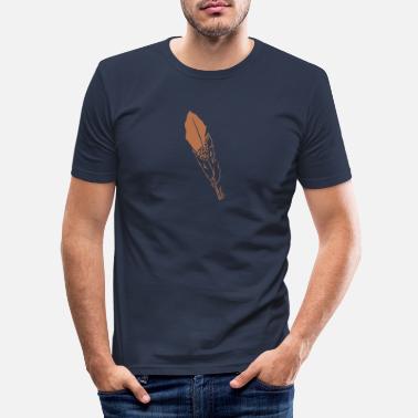 Feather Feather feather bird feather eagle feather Feather jewelery - Men&#39;s Slim Fit T-Shirt