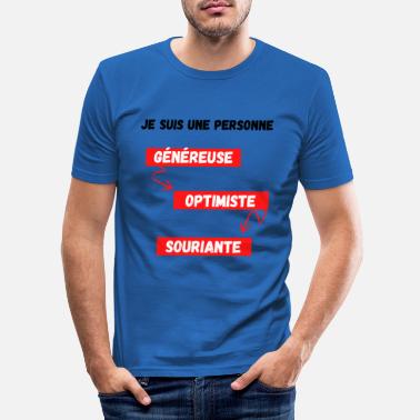 Optimiste T-shirt Optimiste - T-shirt moulant Homme