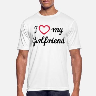 I Love My Girlfriend I love my girlfriend. Kocham moją dziewczyna - Sportowa koszulka męska
