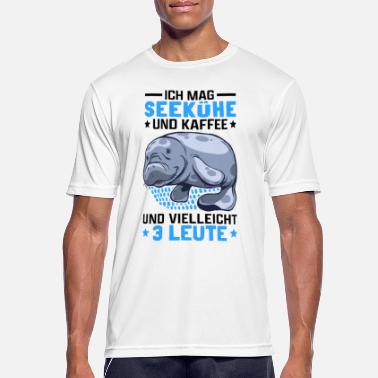 Meeressäuger Seekühe und Kaffee Manati Meeressäuger Seekuh - Männer Sport T-Shirt
