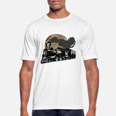 Narrow Gauge Zug train steam block steam locomotive narrow-gauge railway - Men&#39;s Sport T-Shirt