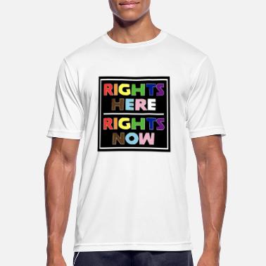 Rechte Rechte hier Rechte jetzt - Gleiche Rechte - Männer Sport T-Shirt