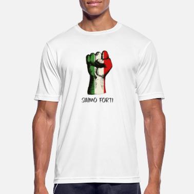 Italien Wir sind stark - Siamo forti - Geschenkidee - Männer Sport T-Shirt