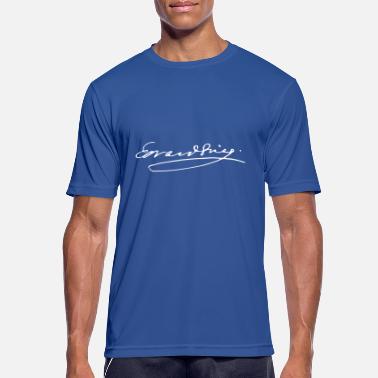 Edvard Edvard Griegs underskrift - Sport T-skjorte for menn