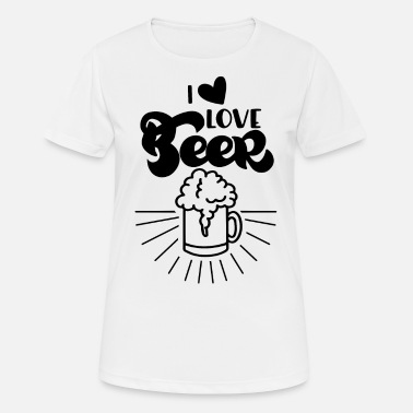 I Love Beer I love Beer - Frauen Sport T-Shirt