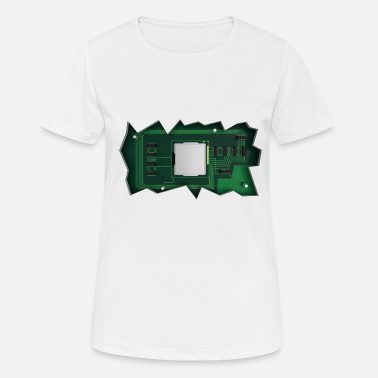 Krets Horisontal elektronikk - Sport T-skjorte for kvinner