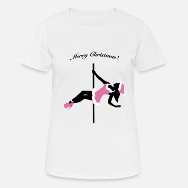 Stripperin God jul julepoldans - Sport T-skjorte for kvinner