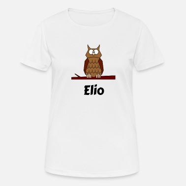 Elio Barn skolefødt ugle -motiv Elio - Sport T-skjorte for kvinner