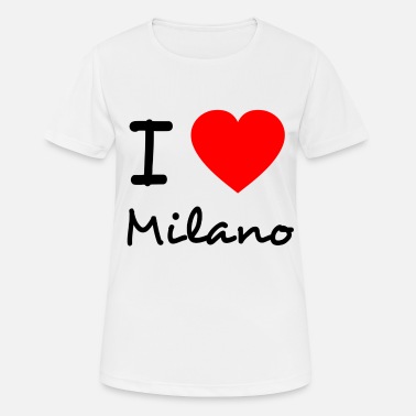 I Love Milan Kocham Milano - Sportowa koszulka damska