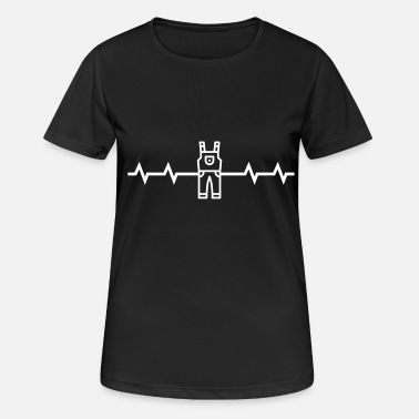 Dungarees Heartbeat dungarees vintage clothing dungarees EKG - Women&#39;s Sport T-Shirt