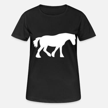 Hästsko häst - Sport T-shirt dam