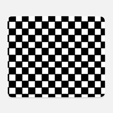 Schwarz weißes Schachbrettmuster' Mousepad | Spreadshirt