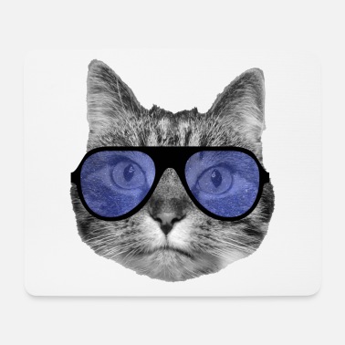 Hardstyle Katt med coola solglasögon - Musmatta