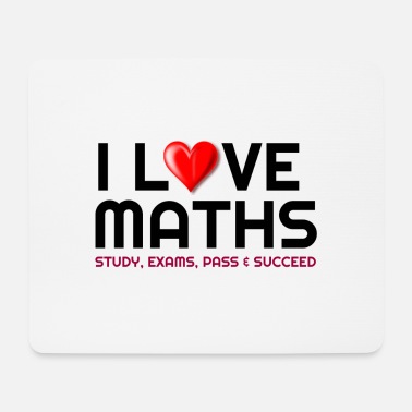 Matematik Jag älskar matematik, min matematik, matematik - Musmatta