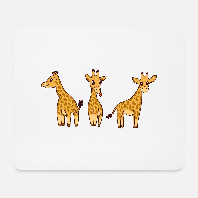 Dessin Anime Bebe Girafes Tapis De Souris Spreadshirt