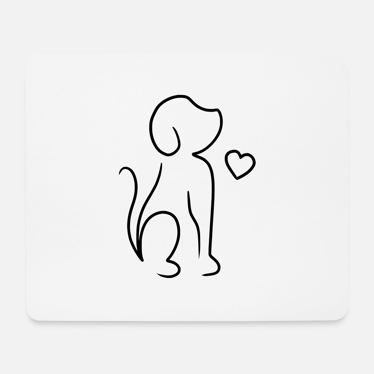 Disegno Del Cane Tappetino Mouse Spreadshirt