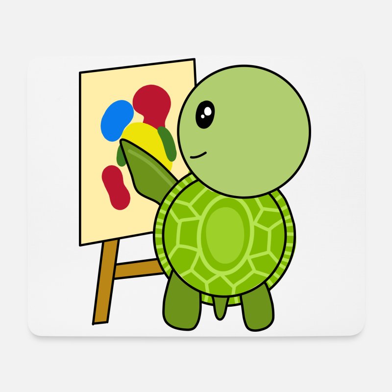 Painting Turtle' Mouse Pad | Spreadshirt