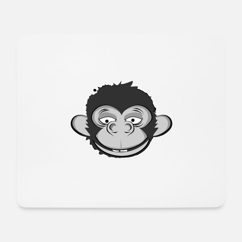 grinning monkey head' Mouse Pad | Spreadshirt