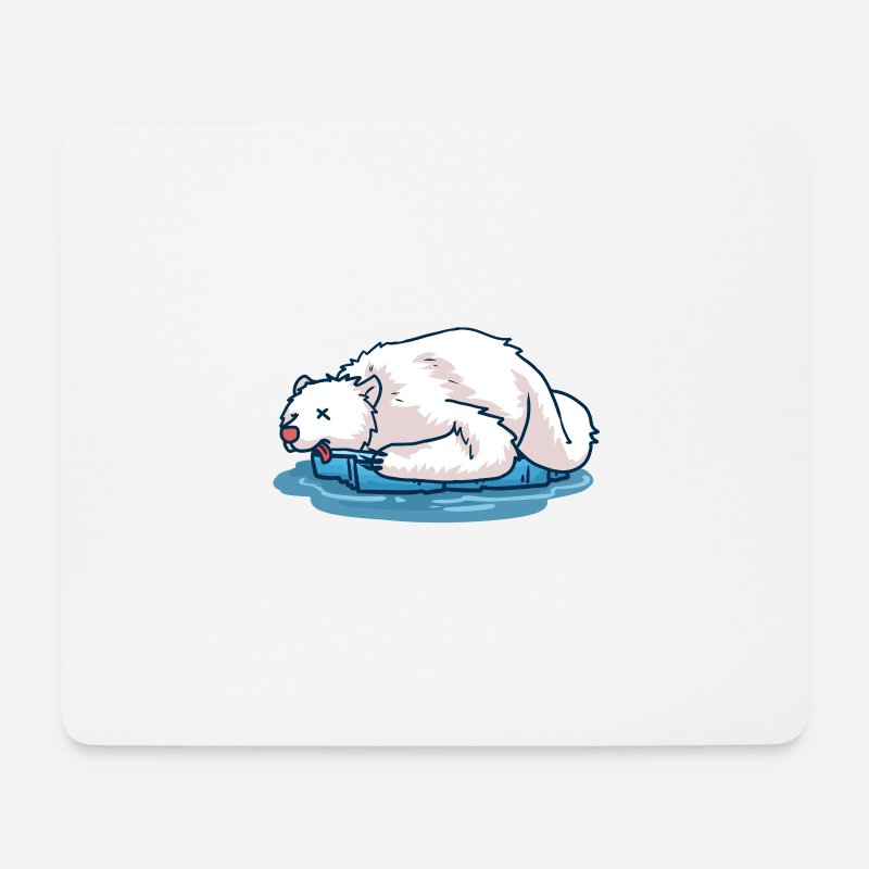 'Oso polar muerto en un témpano de hielo Rip Cambio climático' Alfombrilla  de ratón | Spreadshirt