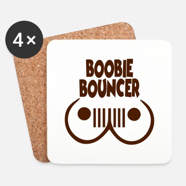Boobie Bouncer JEEP" Absorbent Car Coasters 