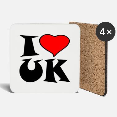 Uk Uk - Ich liebe UK - i love UK - Untersetzer