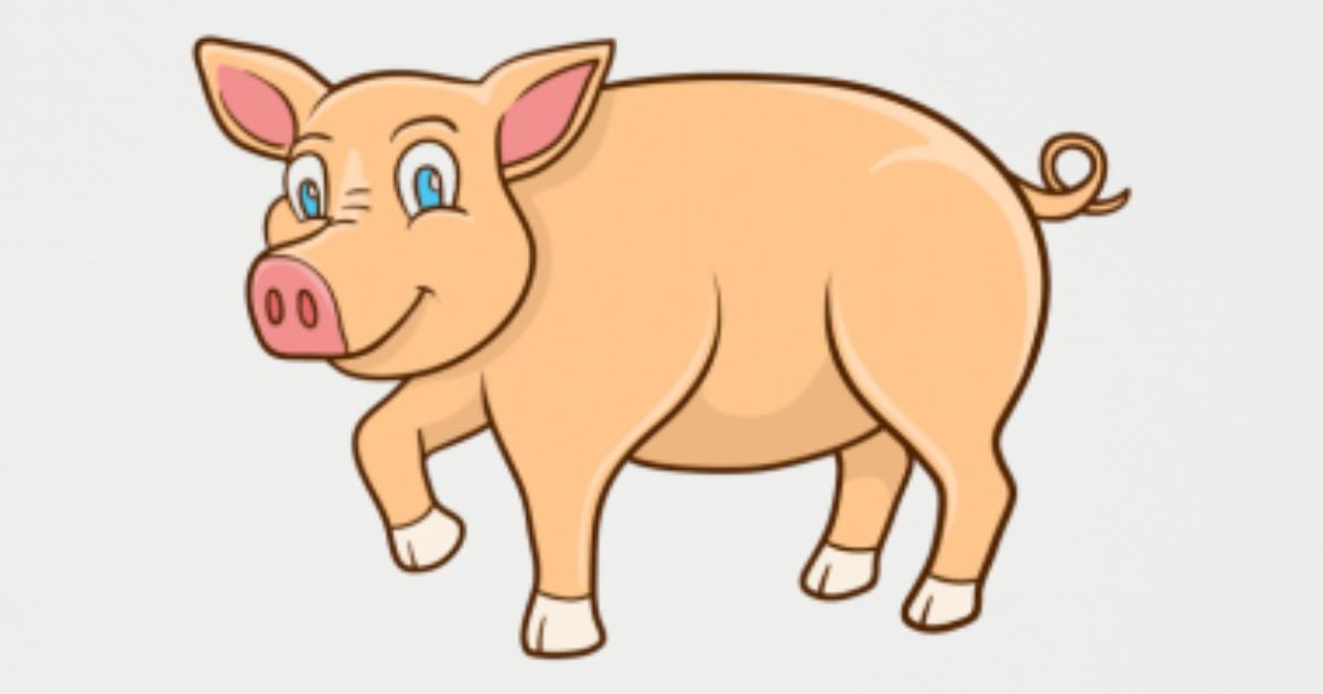 Cerdo de dibujos animados' Posavasos | Spreadshirt