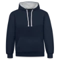Aperçu Devant - Sweat à capuche contrasté