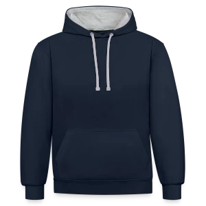 Sweat à capuche contrasté
