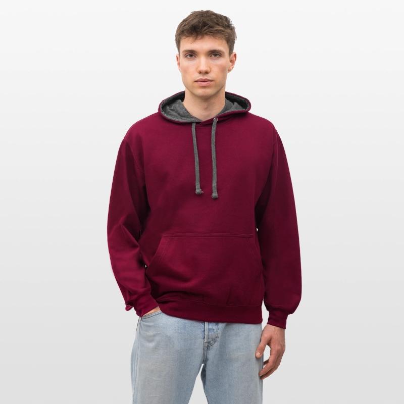Kontrast-Hoodie
