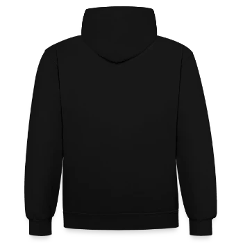 Sweat à capuche contrasté - noir/rouge - Dos - Nico (186cm)