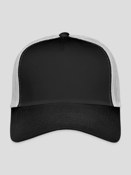 Trucker Cap - Schwarz/Steingrau - Vorne