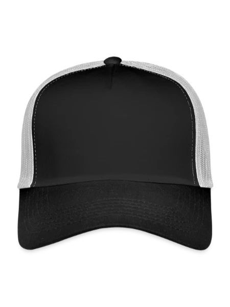 Trucker Cap - black/stone grey - Front