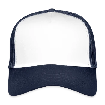 Trucker Cap - white/navy - Front - Alexander (188cm)