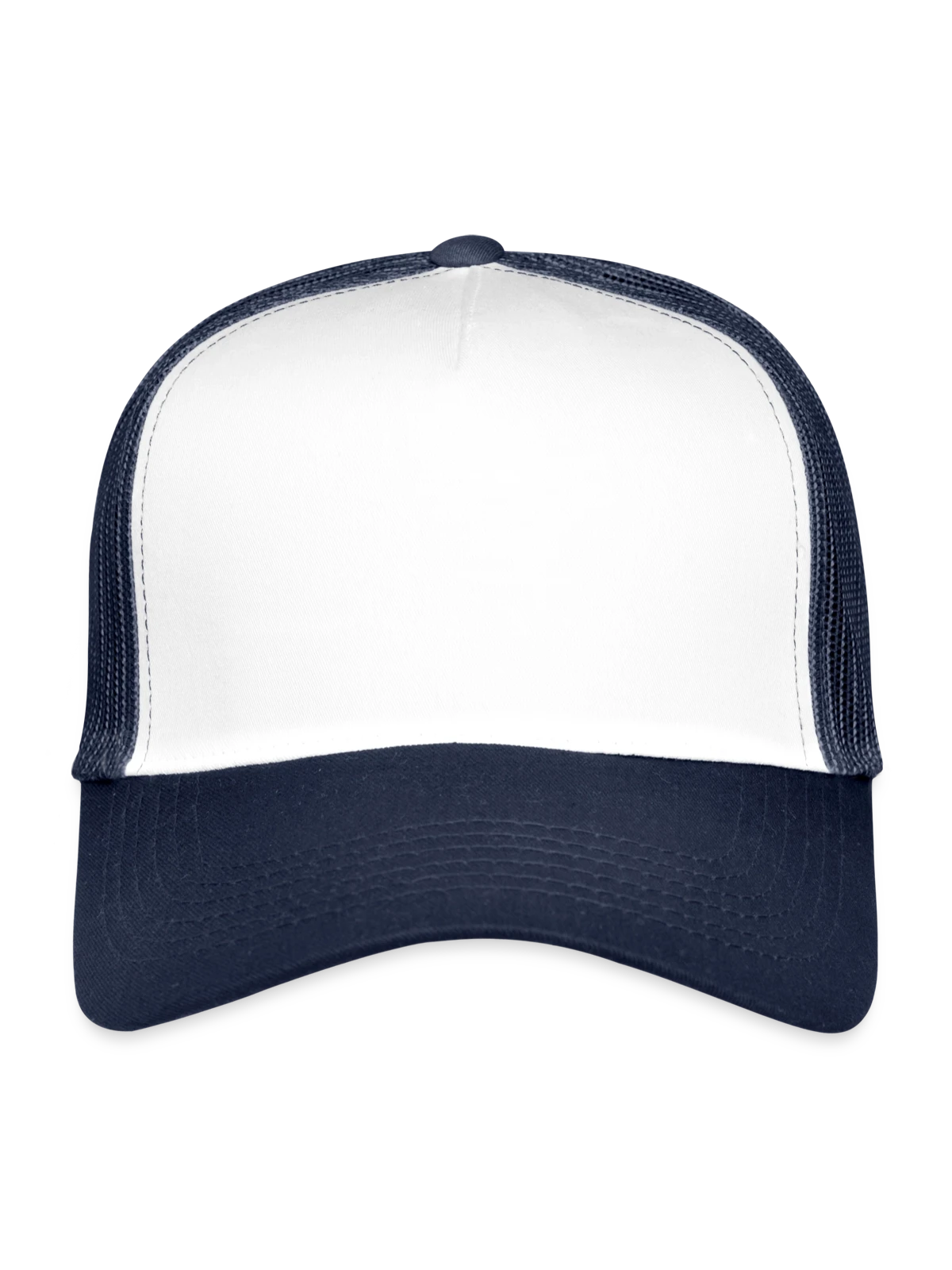 Trucker Cap - white/navy - Front