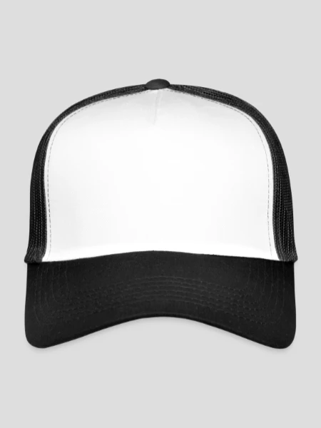 Trucker Cap - Weiß/Schwarz - Vorne