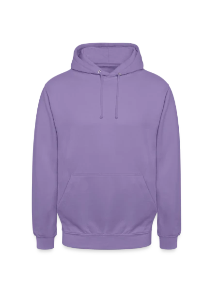 Sweat-shirt à capuche unisexe - lavande - Devant