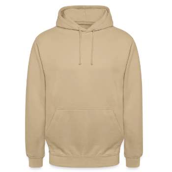 Unisex Hoodie - Beige - Vorne - Alina (178cm) & Michal (187cm)