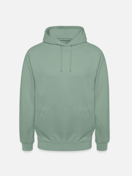 Unisex Hoodie - steel green - Front