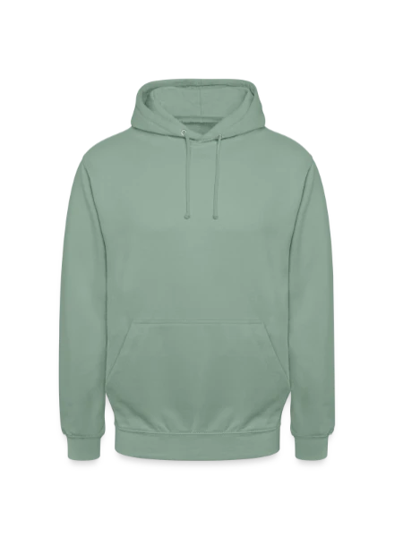 Unisex Hoodie - Graugrün - Vorne