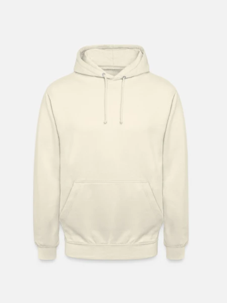 Sweat-shirt à capuche unisexe - vanille - Devant