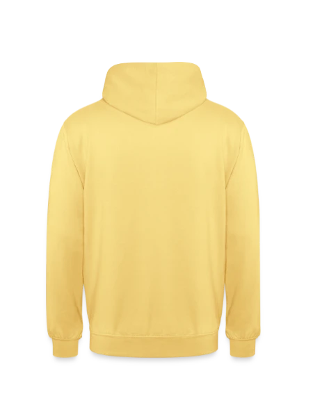 Unisex Hoodie - lemon yellow - Back