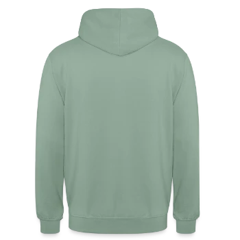 Unisex Hoodie - steel green - Back - Michal (187cm)