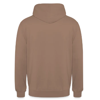 Sweat-shirt à capuche unisexe - moka - Dos - Michal (187cm)