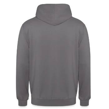 Unisex Hoodie - elephant grey - Back - Michal (187cm)