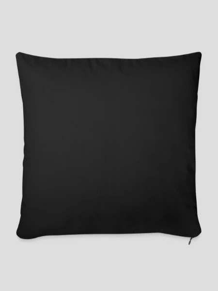 Sofakissenbezug 45 x 45 cm - Schwarz - Vorne