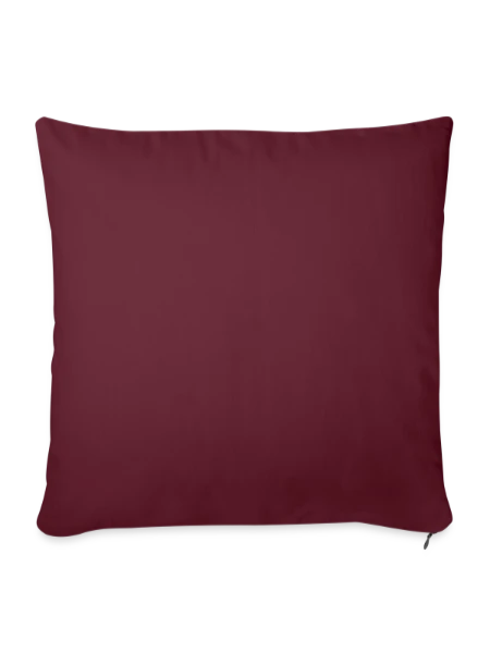 Sofa pillowcase 17,3'' x 17,3'' (45 x 45 cm) - burgundy - Front