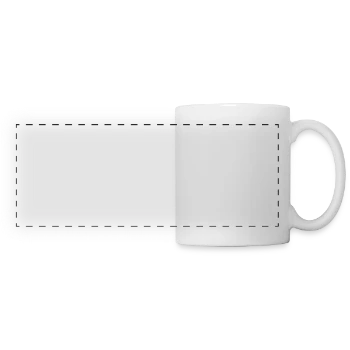 Mug panoramique contrasté et blanc