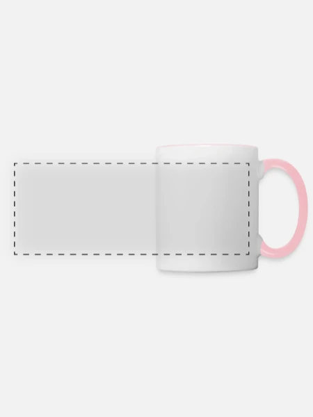Panoramic Mug - white/pink - Front